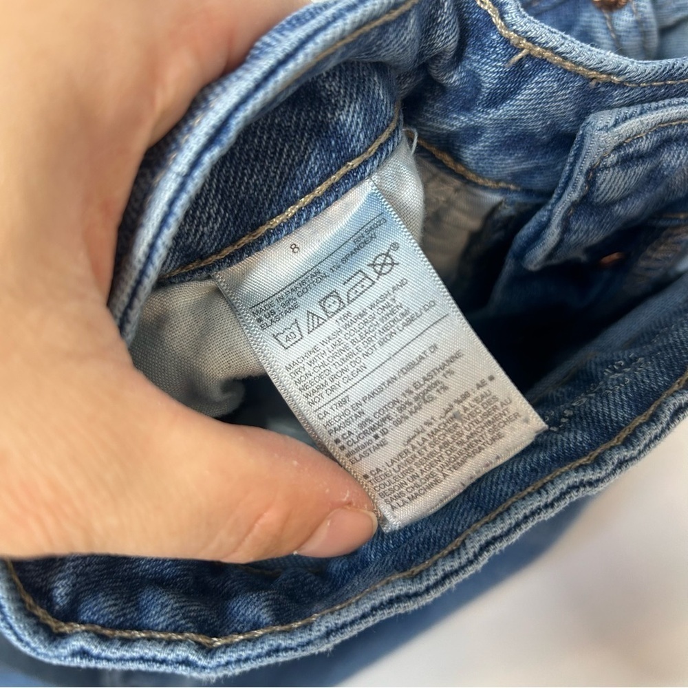 Old Navy | High Rise OG Straight Leg Distressed Jeans Women’s Size 8 - Picture 9 of 12